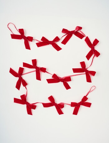 Christmas Shop Bow Garland product photo