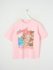 Switch Amalfi Short Sleeve Oversized Tee, Pink product photo