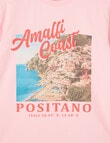 Switch Amalfi Short Sleeve Oversized Tee, Pink product photo View 02 S
