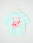 Switch Miami Short Sleeve Oversized Tee, Mint product photo