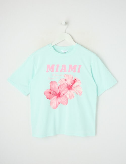 Switch Miami Short Sleeve Oversized Tee, Mint product photo