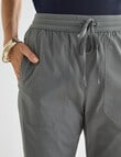 Ella J Knit Waistband Cargo, Khaki product photo View 05 S