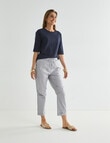 Ella J Knit Waistband Cargo, Stone product photo View 03 S