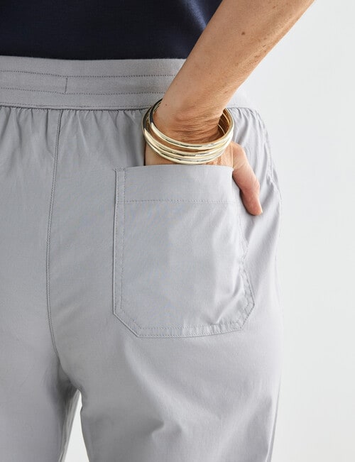 Ella J Knit Waistband Cargo, Stone product photo View 06 L