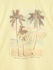 Switch Paradise Short Sleeve Oversized Tee, Pale Lemon product photo View 02 S