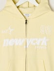 Switch New York Oversized Zip Hoodie, Lemon & White product photo View 02 S