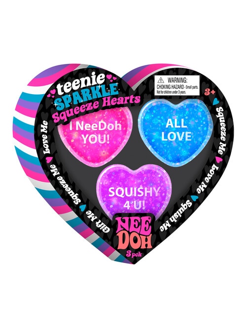 NeeDoh Teenie Sparkle Hearts product photo