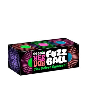 NeeDoh Teenie Fuzz Ball, 3-Pack, Assorted product photo