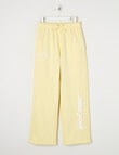 Switch New York Sports Wide Leg Trackpant, Lemon & White product photo
