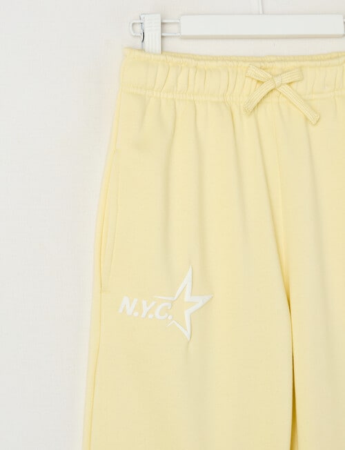 Switch New York Sports Wide Leg Trackpant, Lemon & White product photo View 02 L