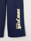 Switch New York Sports Wide Leg Trackpant, Navy & Butter product photo View 03 S