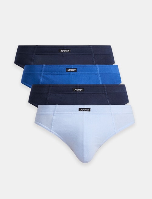 Jockey Hipster Brief, 4-Pack, Blue Assorted product photo