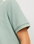 Jack & Jones Austin Polo Shirt, Iceberg Green product photo View 04 S