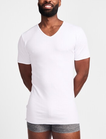 Jockey Classic V-Neck Tee, White product photo