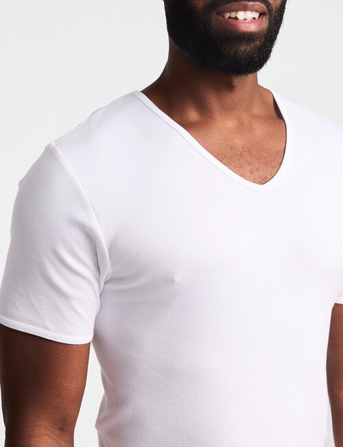 Jockey Classic V-Neck Tee, White product photo View 03 L
