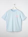 Switch Malibu OS Short Sleeve Tee, Baby Blue & Blush product photo
