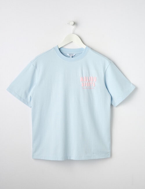 Switch Malibu OS Short Sleeve Tee, Baby Blue & Blush product photo