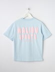 Switch Malibu OS Short Sleeve Tee, Baby Blue & Blush product photo View 02 S