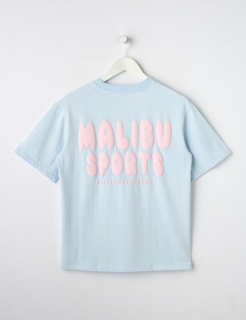 Switch Malibu OS Short Sleeve Tee, Baby Blue & Blush product photo View 02 L