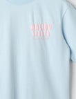 Switch Malibu OS Short Sleeve Tee, Baby Blue & Blush product photo View 03 S