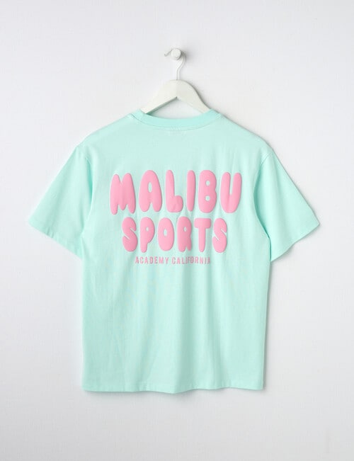 Switch Malibu Oversized Short Sleeve Tee, Mint & Pink product photo View 02 L