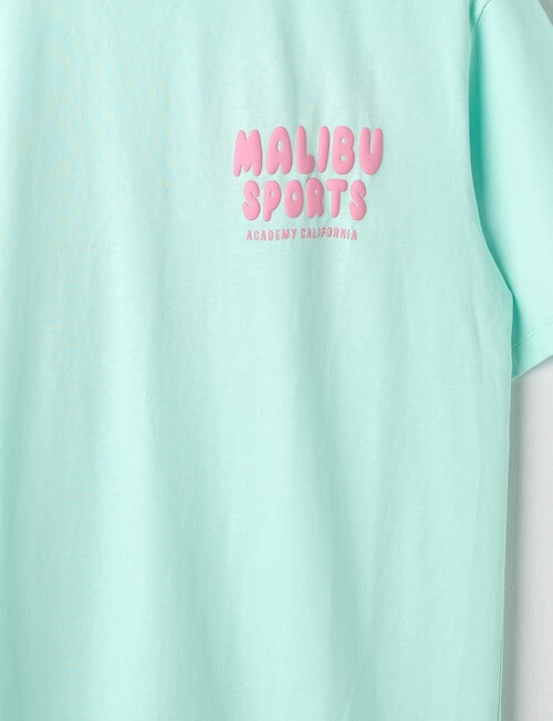 Switch Malibu Oversized Short Sleeve Tee, Mint & Pink product photo View 03 L