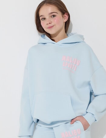 Switch Malibu Sports Oversized Hoodie, Baby Blue & Blush product photo