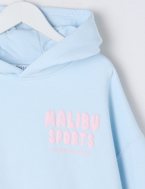Switch Malibu Sports Oversized Hoodie, Baby Blue & Blush product photo View 03 L