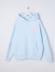 Switch Malibu Sports Oversized Hoodie, Baby Blue & Blush product photo View 05 S