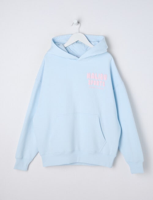 Switch Malibu Sports Oversized Hoodie, Baby Blue & Blush product photo View 05 L