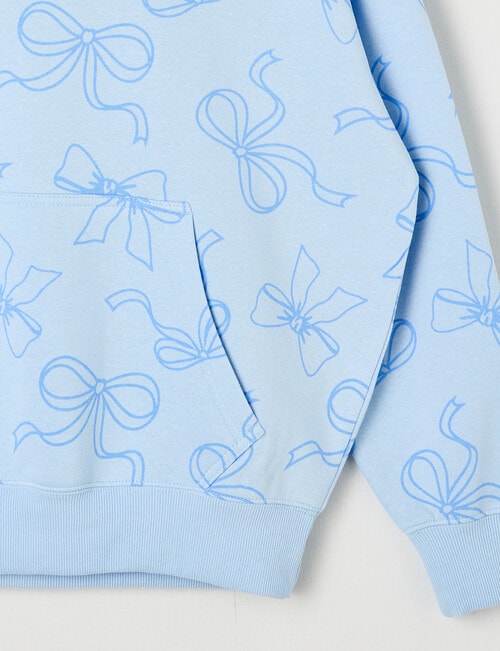 Switch Malibu Sports Bows Oversized Hoodie, Baby Blue product photo View 03 L