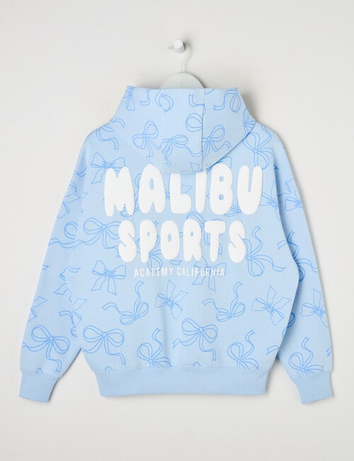 Switch Malibu Sports Bows Oversized Hoodie, Baby Blue product photo View 04 L