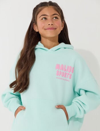 Switch Malibu Sports Oversized Hoodie, Mint & Pink product photo