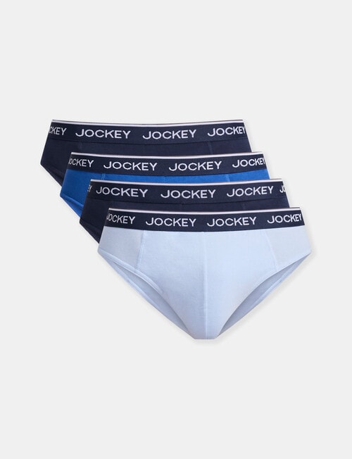 Jockey Hipster Brief, 4-Pack, Blue Assorted product photo