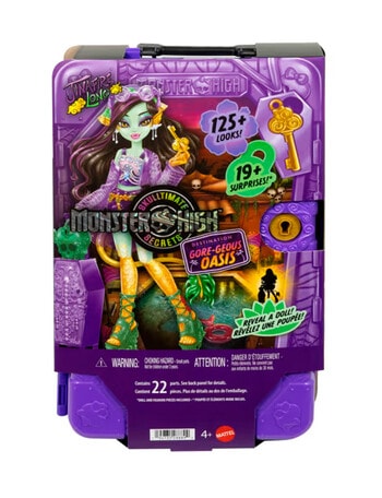 Monster High Skulltimate Secrets Gore-Geous Oasis Playset, Jinafire Long Doll & Accessories product photo
