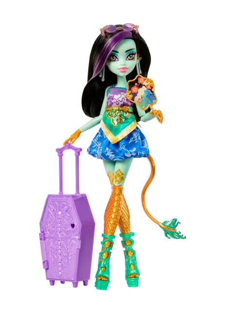 Monster High Skulltimate Secrets Gore-Geous Oasis Playset, Jinafire Long Doll & Accessories product photo View 03 L