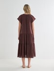 Zest Textured Maxi Dress, Chocolate product photo View 02 S