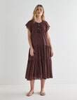 Zest Textured Maxi Dress, Chocolate product photo View 03 S