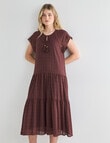 Zest Textured Maxi Dress, Chocolate product photo View 04 S