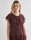 Zest Textured Maxi Dress, Chocolate product photo View 05 S