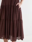 Zest Textured Maxi Dress, Chocolate product photo View 06 S