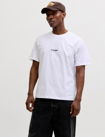 Jack & Jones Soho Crew Tee, White product photo