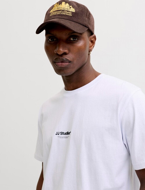 Jack & Jones Soho Crew Tee, White product photo View 02 L
