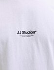Jack & Jones Soho Crew Tee, White product photo View 03 S