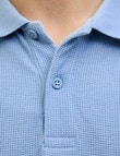 Jack & Jones Austin Polo Shirt, Chambray Blue product photo View 03 S