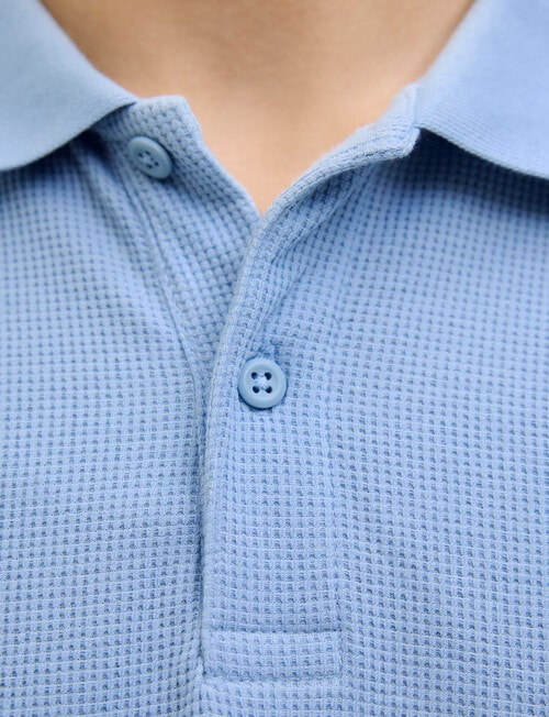 Jack & Jones Austin Polo Shirt, Chambray Blue product photo View 03 L