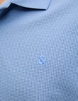 Jack & Jones Austin Polo Shirt, Chambray Blue product photo View 04 S