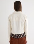 Jigsaw Pitch Crop Jacket, Chalk product photo View 02 S