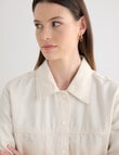Jigsaw Pitch Crop Jacket, Chalk product photo View 05 S