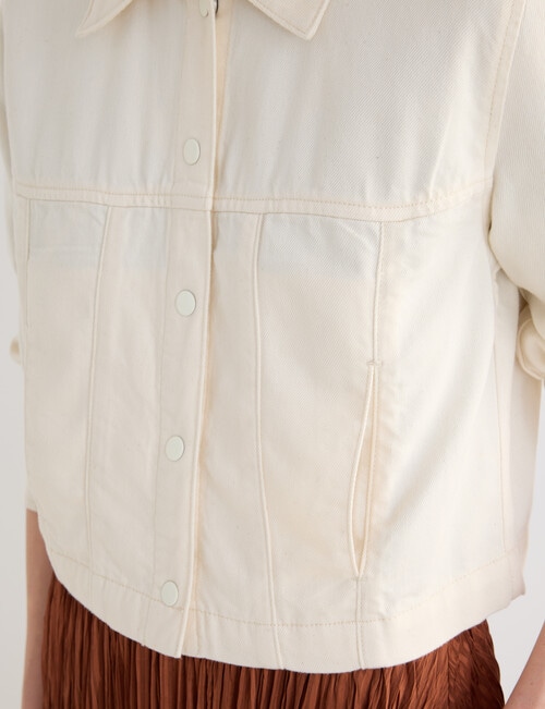 Jigsaw Pitch Crop Jacket, Chalk product photo View 08 L
